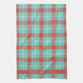 Linge De Cuisine Chic moderne vacances rouge & Turquoise Plaid (Vertical)