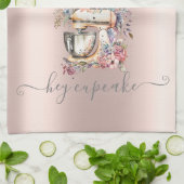 Linge De Cuisine Chic Parties scintillant Argent Drivers Floral Mix (Plié)