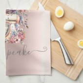 Linge De Cuisine Chic Parties scintillant Argent Drivers Floral Mix (Quart Plié)