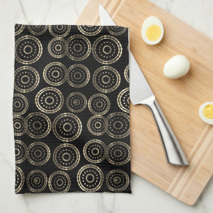 Linge De Cuisine Chic saison de vacances Custom Monogram Gold Motif