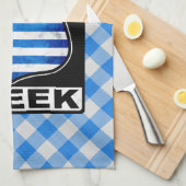 Linge De Cuisine Chicago Grec Américain  (Quart Plié)