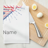 Linge De Cuisine Chicago Illinois États-Unis Retro Skyline États-Un (Quart Plié)