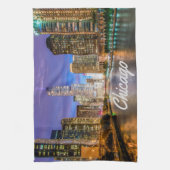 Linge De Cuisine Chicago Illinos City La Nuit (Vertical)
