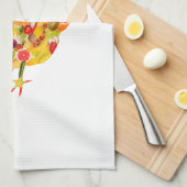 Linge De Cuisine Chicken of fruits, végétables. Add your own text ! (Quart Plié)