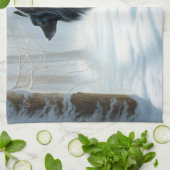 Linge De Cuisine Chien à neiger belge Noël (Plié)