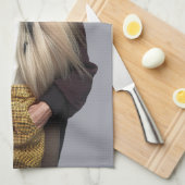 Linge De Cuisine Chien afghan cheveux blonds en pantalon (Quart Plié)