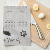 Linge De Cuisine Chien berger allemand 2026 Calendrier des serviett (Quart Plié)