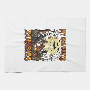 Linge De Cuisine Chien chasse les zombies Halloween Berger allemand