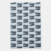 Linge De Cuisine Chien Chat Animaux de compagnie Amour Empreintes d (Vertical)