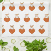 Linge De Cuisine Chien chiot de Corgi mignon (Plié)