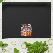 Linge De Cuisine Chien/chiot d'Halloween mignon (Plié)