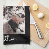 Linge De Cuisine Chien dalmate Aquarelle Chiens Chiens Animaux de c (Quart Plié)