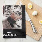 Linge De Cuisine Chien dalmate Aquarelle Chiens Chiens Animaux de c (Quart Plié)