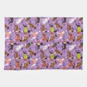 Linge De Cuisine Chien de boîte d'Halloween (Horizontal)