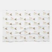 Linge De Cuisine Chien de chien de garde Heeler (Blanc rouge) (Horizontal)