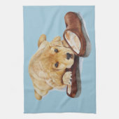 Linge De Cuisine chien de chiot mignon golden retriever (Vertical)
