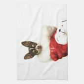 Linge De Cuisine Chien de chiwawa de Noël (Vertical)