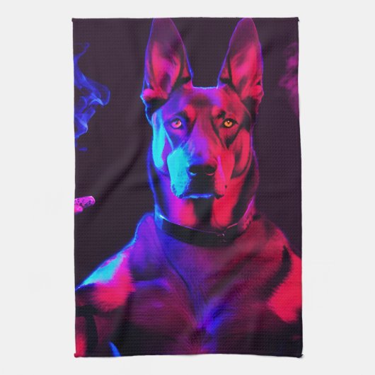 Linge De Cuisine chien de gangster (Vertical)
