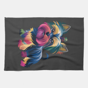 Linge De Cuisine Chien de Graffiti Urbain