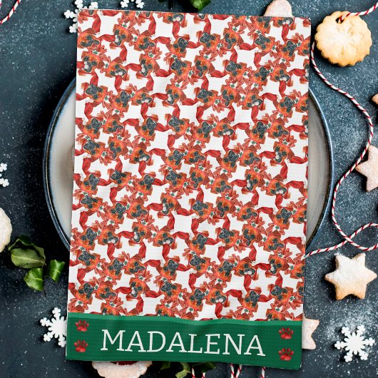 Linge De Cuisine Chien de Noël Boxer