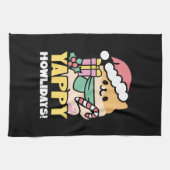 Linge De Cuisine Chien de Noël mignon - Yappy Howlidays (Horizontal)