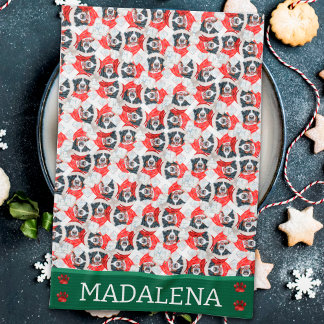 Linge De Cuisine Chien de Noël Montagne Bernoise