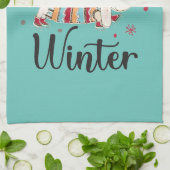 Linge De Cuisine Chien de patinage sur glace mignon (Plié)