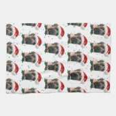 Linge De Cuisine Chien de race Mastiff anglais Noël (Horizontal)