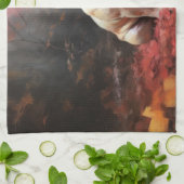 Linge De Cuisine Chien de taureau français en automne Leaves automn (Plié)