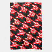 Linge De Cuisine Chien de taureau rouge blanc mignon français (Vertical)