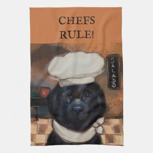 Linge De Cuisine Chien de Terre-Neuve (Vertical)