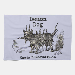 Linge De Cuisine Chien Demon Vintage Funny migre