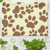 Linge De Cuisine Chien d'empreintes (Plié)