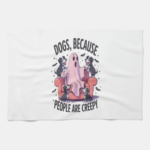 Linge De Cuisine Chien d'Halloween effrayant Fantôme effrayant (2)