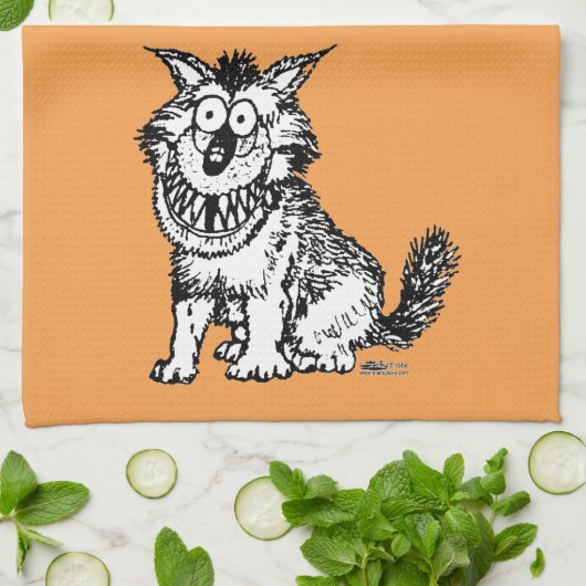 Linge De Cuisine Chien fou (Plié)