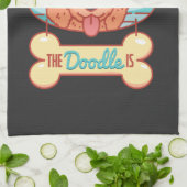 Linge De Cuisine Chien Goldendoodle (Plié)