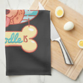 Linge De Cuisine Chien Goldendoodle (Quart Plié)
