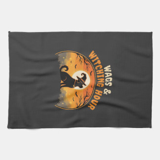 Linge De Cuisine Chien Halloween Clair de lune
