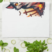 Linge De Cuisine Chien Husky Hellhound (Plié)