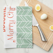 Linge De Cuisine Chien Joyeux Noël (Quart Plié)