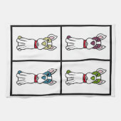 Linge De Cuisine Chien mignon Dishtowel - Boston Terrier (Horizontal)