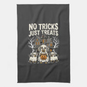 Linge De Cuisine Chien Mignon Halloween Pas de Farces Rien que des (Vertical)
