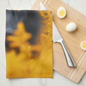 Linge De Cuisine Chien noir aux yeux d'or étonnants (Quart Plié)