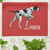 Linge De Cuisine chien pointeur anglais (Plié)