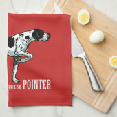 Linge De Cuisine chien pointeur anglais (Quart Plié)