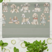 Linge De Cuisine Chien Poodle Doodle de Luxe (Plié)