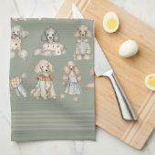 Linge De Cuisine Chien Poodle Doodle de Luxe (Quart Plié)