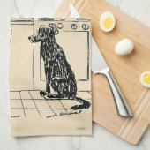 Linge De Cuisine Chien vieillissant (Quart Plié)