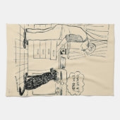 Linge De Cuisine Chien vieillissant (Horizontal)