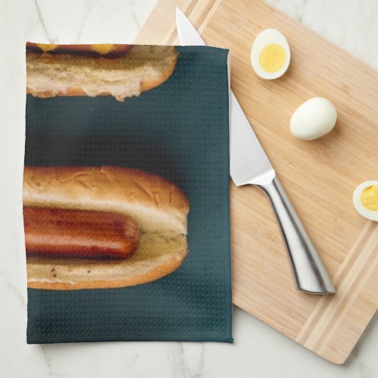 Linge De Cuisine Chiens chauds et fusils (Quart Plié)